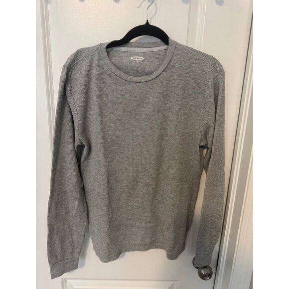 Old Navy Sweatshirt Mens Gray Long Raglan Sleeve Casual Crew Neck Outdoor - Picture 3 of 6